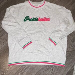 Shialeah Pickleballer Pickle Ball Boutique Sweatshirt Sz Large